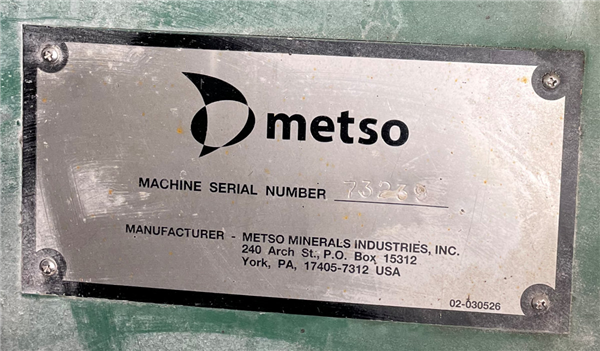 Metso 12' X 21' (3.7m X 6.4m) Ball Mill With Teco 1,600 Hp (1,200 Kw) Motor)